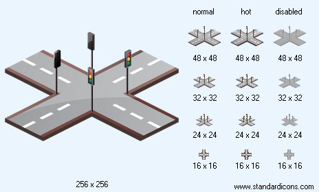 Crossroad Icon Images