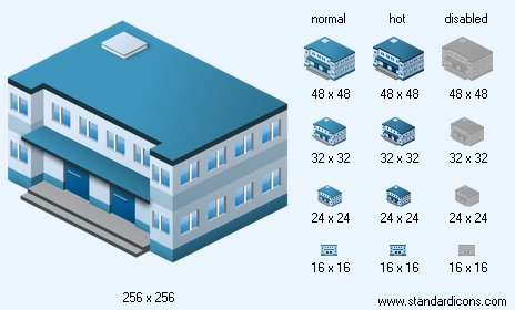 Municipal Hospital Icon Images