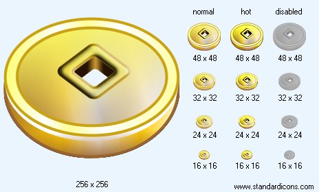 Fengshui Coin Icon Images