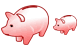 Piggy bank icon