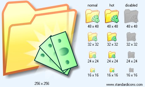 Savings Folder Icon Images