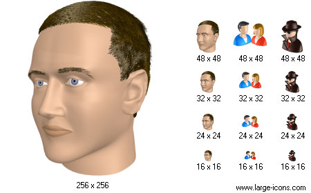 Large 3d People Icons