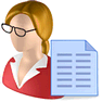 Accountant with Shadow icon