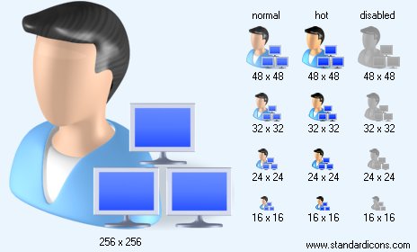 Admin with Shadow Icon Images