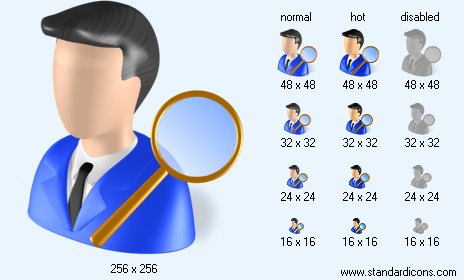 Auditor with Shadow Icon Images