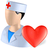 Cardiologist with Shadow icon