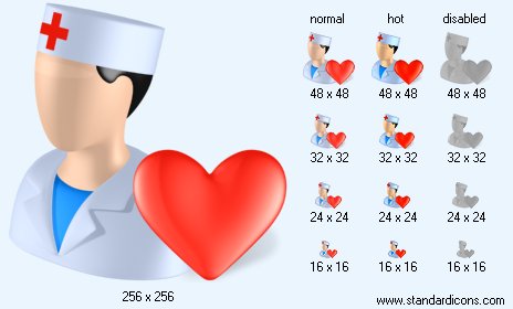 Cardiologist with Shadow Icon Images