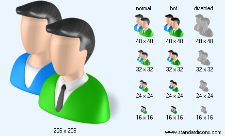 Clients with Shadow Icon Images