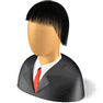 East Asian Man with Shadow icon