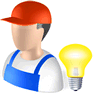 Electrician with Shadow icon