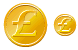 Pound coin icons