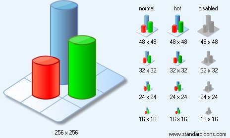 3D Graph Icon Images