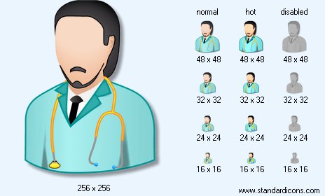 Head Physician Icon Images