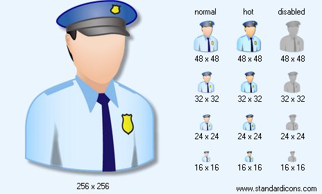 Policeman Icon Images