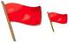 Red flag icons