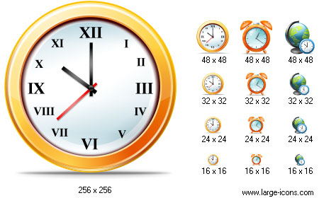 Large Time Icons