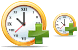 Enlarge time icons