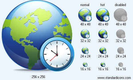 Global Time Icon Images