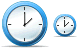 Simple clock icons