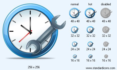 Time Settings Icon Images