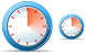 Time tracker icons