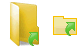 Open yellow folder icons