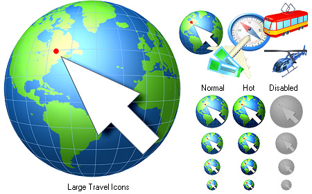 Large Travel Icons