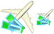 Air tickets icons