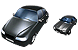 Black car icons