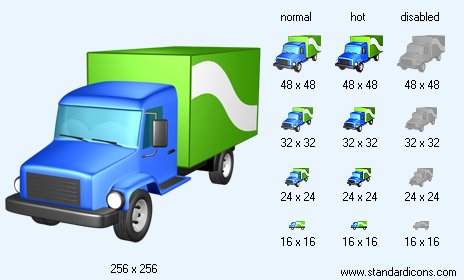 Panel Truck Icon Images