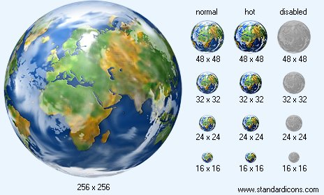 Real Earth Icon Images