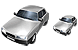 Silver car ico
