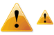 Warning icons