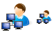 Computer administrator icons