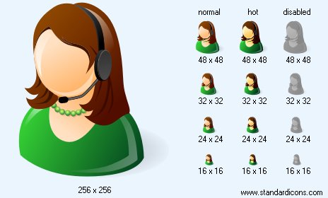 Receptionist Icon Images