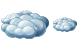 Heavy clouds icons
