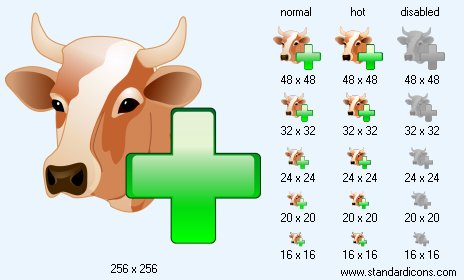 Add Cow Icon Images