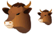 Bull head icons