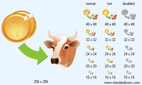 Buy Cow Icon Images