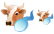 Cow insemination icons