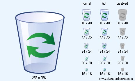 Empty Dustbin Icon Images