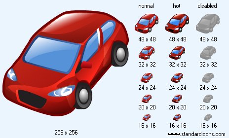 Red Car Icon Images
