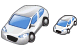 Silver car icons