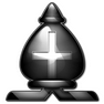 Black Bishop 2D icon