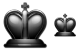 Black king 2d icons