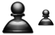 Black pawn 2d icons