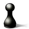 Black Pawn with Shadow icon