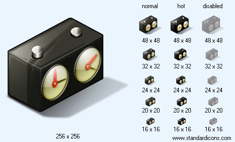 Chess-Clock with Shadow Icon Images