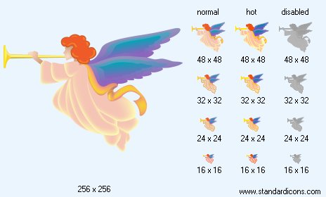 Xmas Angel Icon Images