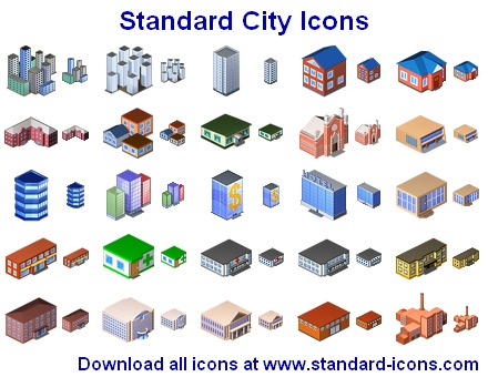 Standard Stadt Icons screenshot Standard Stadt Icons screenshot